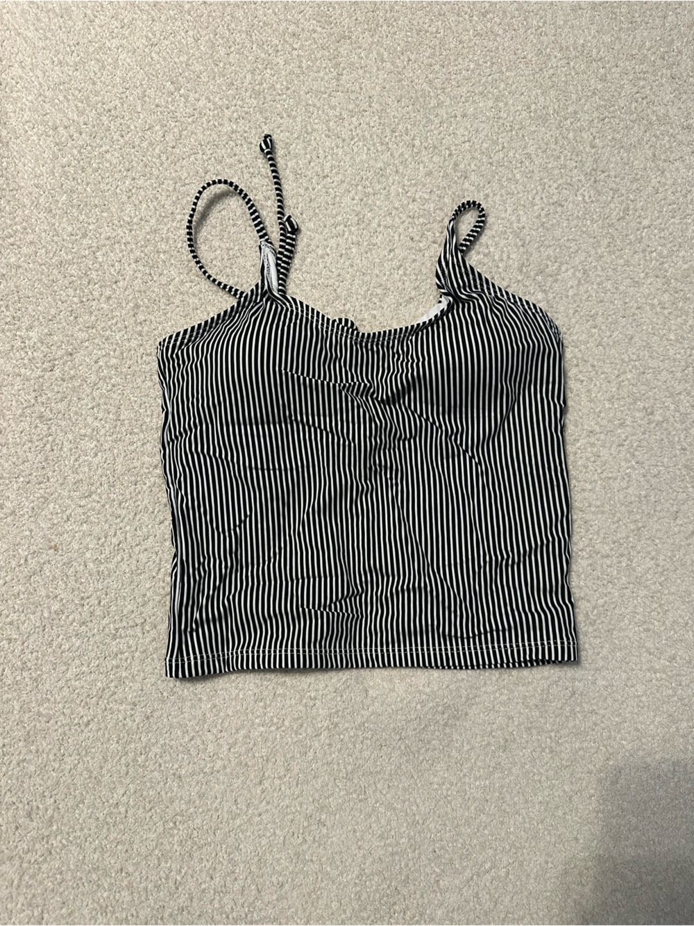 Black and White Swim Top by Coral Reef
